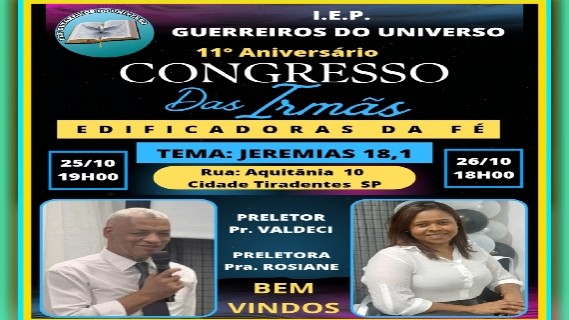 11º Aniversário das irmãs - Congresso Edificadoras da fé